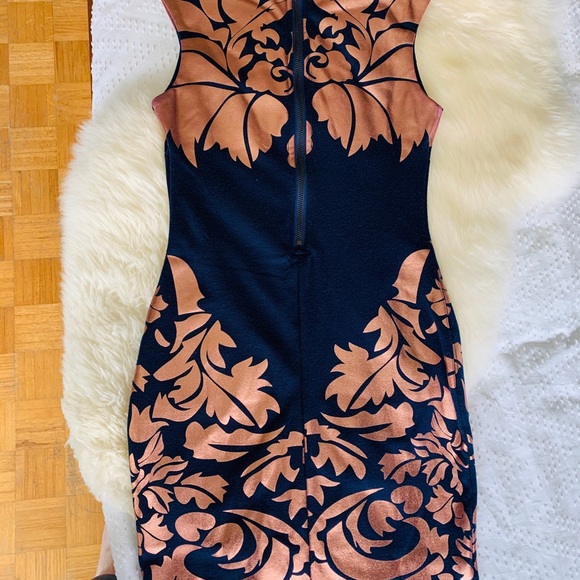 Nasty Gal mini dress with rose gold leaf - Picture 4 of 11